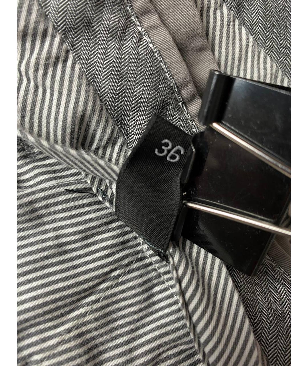 ERMENEGILDO ZEGNA XXX Серые хлопковые повседневные брюки, фото 7