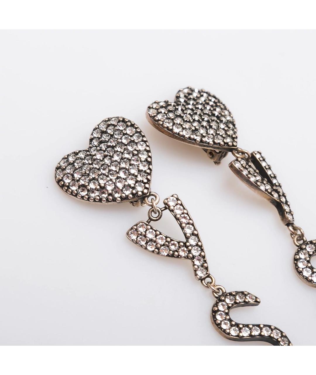 SAINT LAURENT Серебряные металлические серьги, фото 6