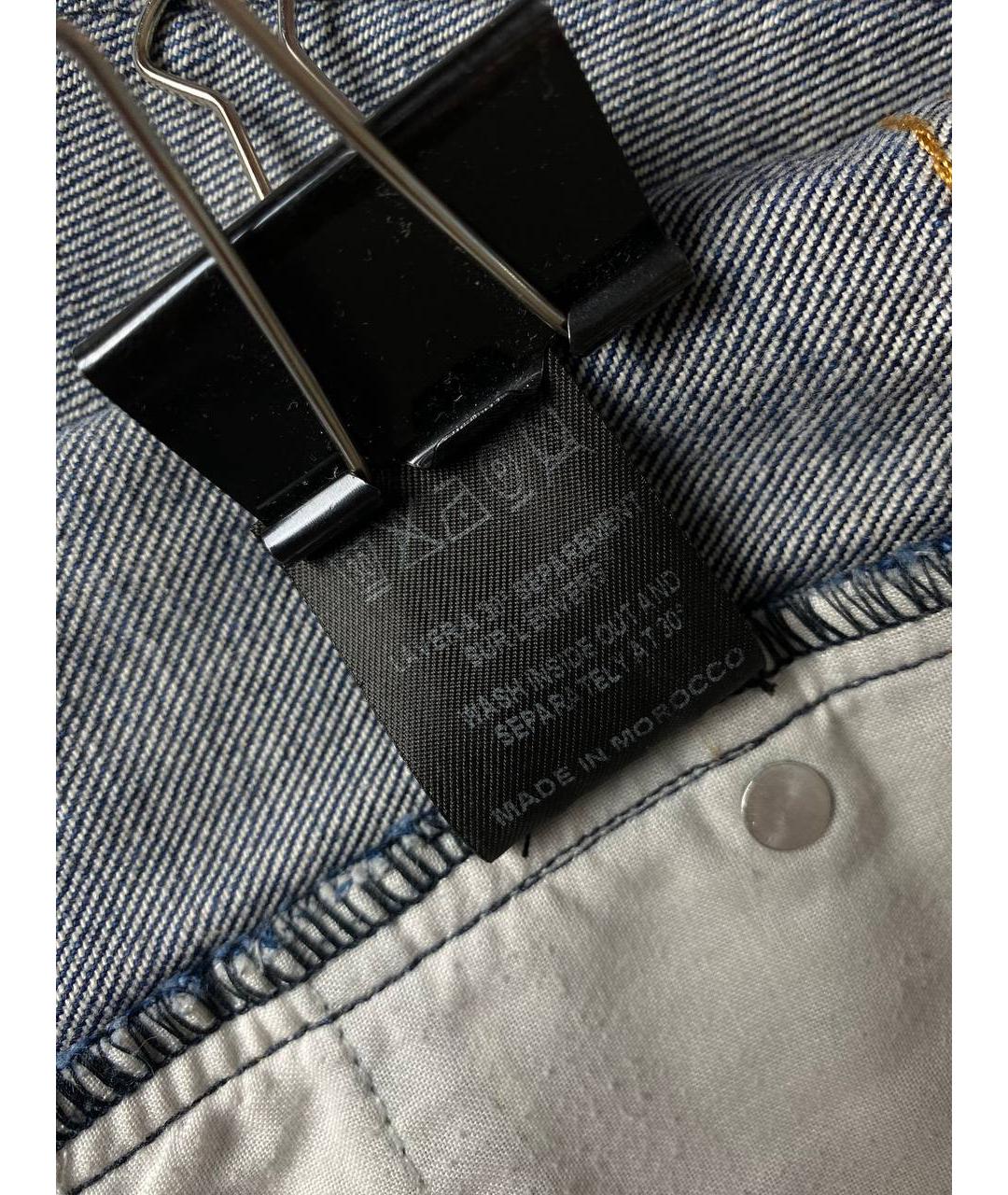 ISABEL MARANT ETOILE Синие хлопковые прямые джинсы, фото 7