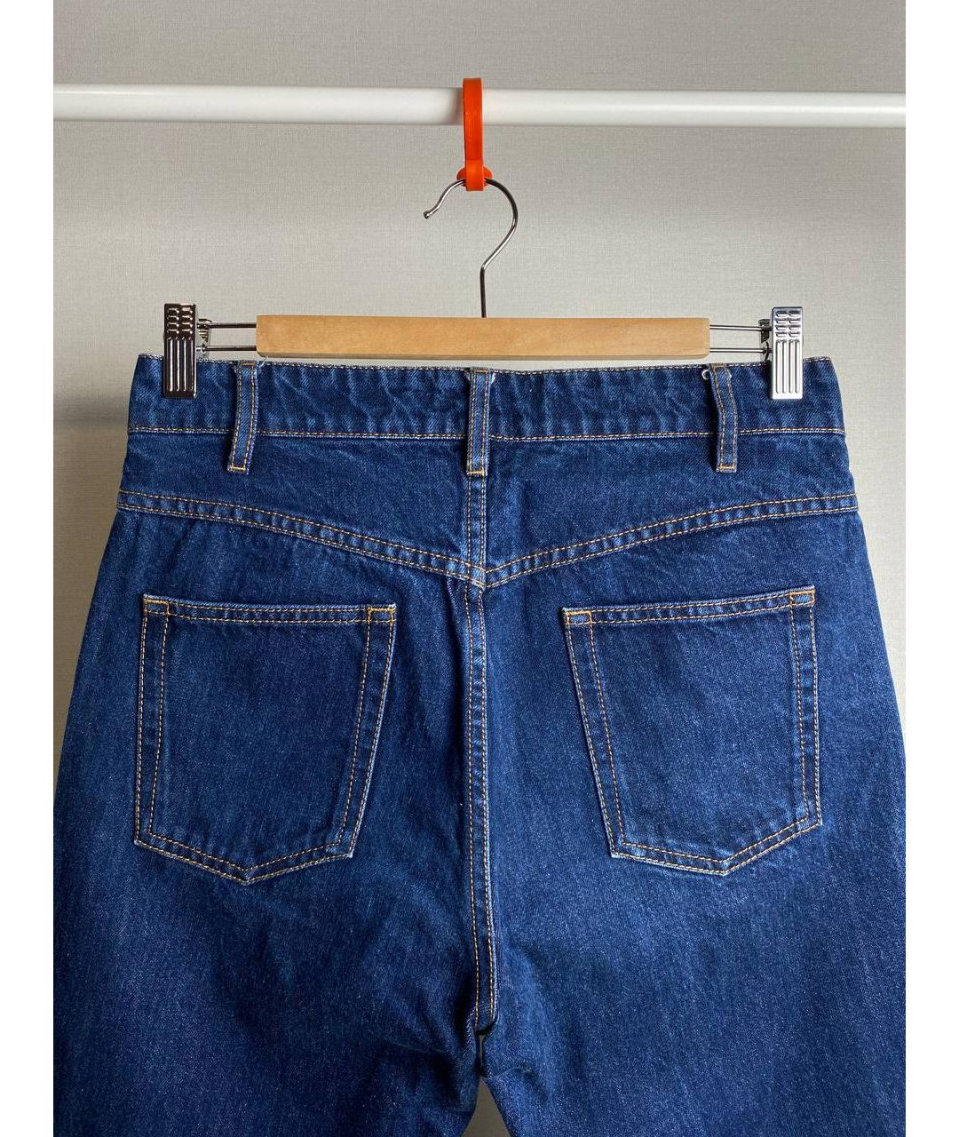 ISABEL MARANT ETOILE Синие хлопковые прямые джинсы, фото 2