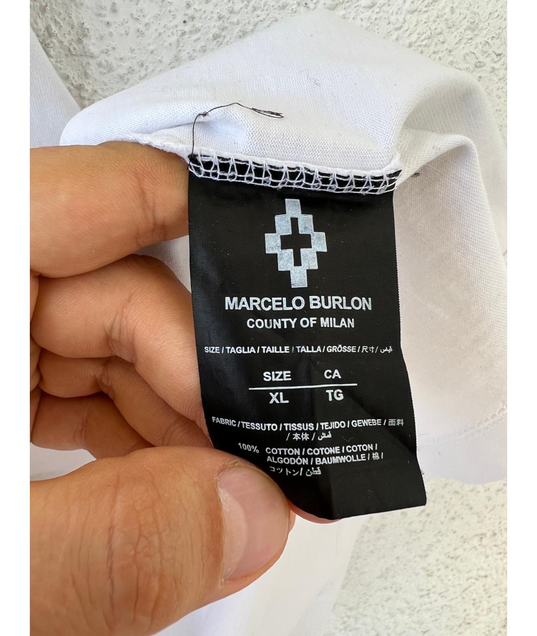 MARCELO BURLON Хлопковая футболка, фото 3