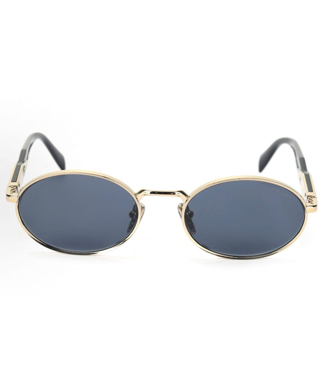 PRADA Черные металлические солнцезащитные очки, фото 4