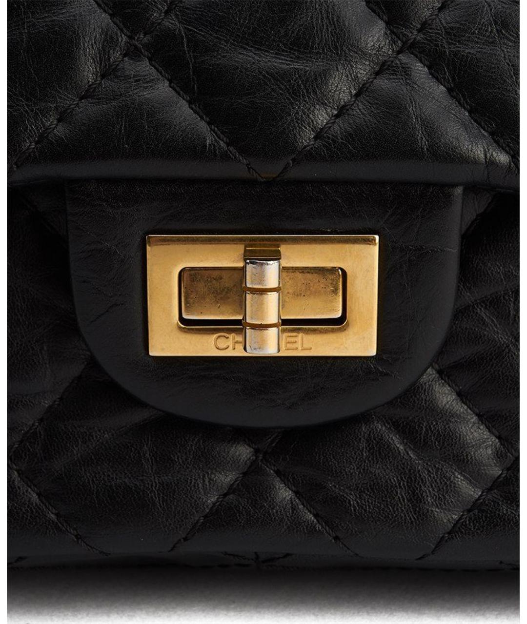 CHANEL Черная кожаная сумка через плечо, фото 6