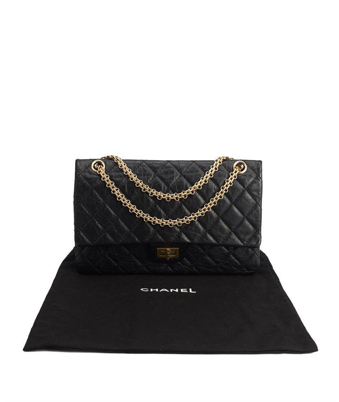 CHANEL Черная кожаная сумка через плечо, фото 8