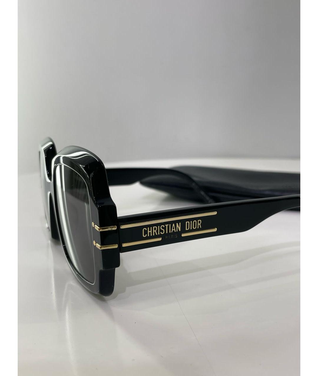 CHRISTIAN DIOR Черные пластиковые солнцезащитные очки, фото 5