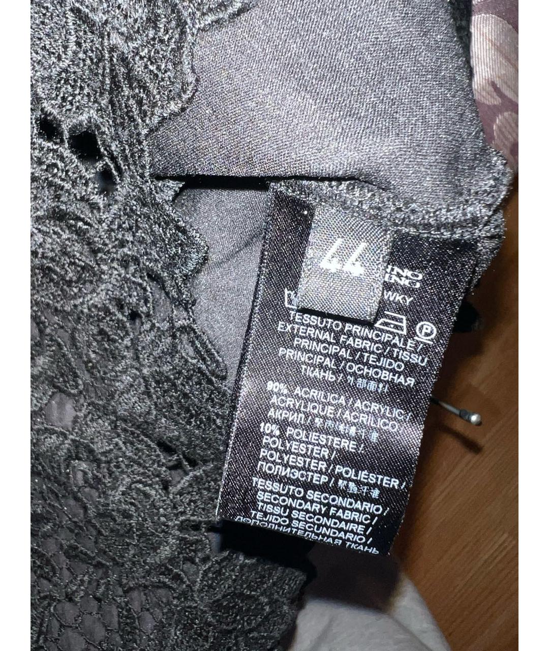 ERMANNO SCERVINO Черное кружевное коктейльное платье, фото 3