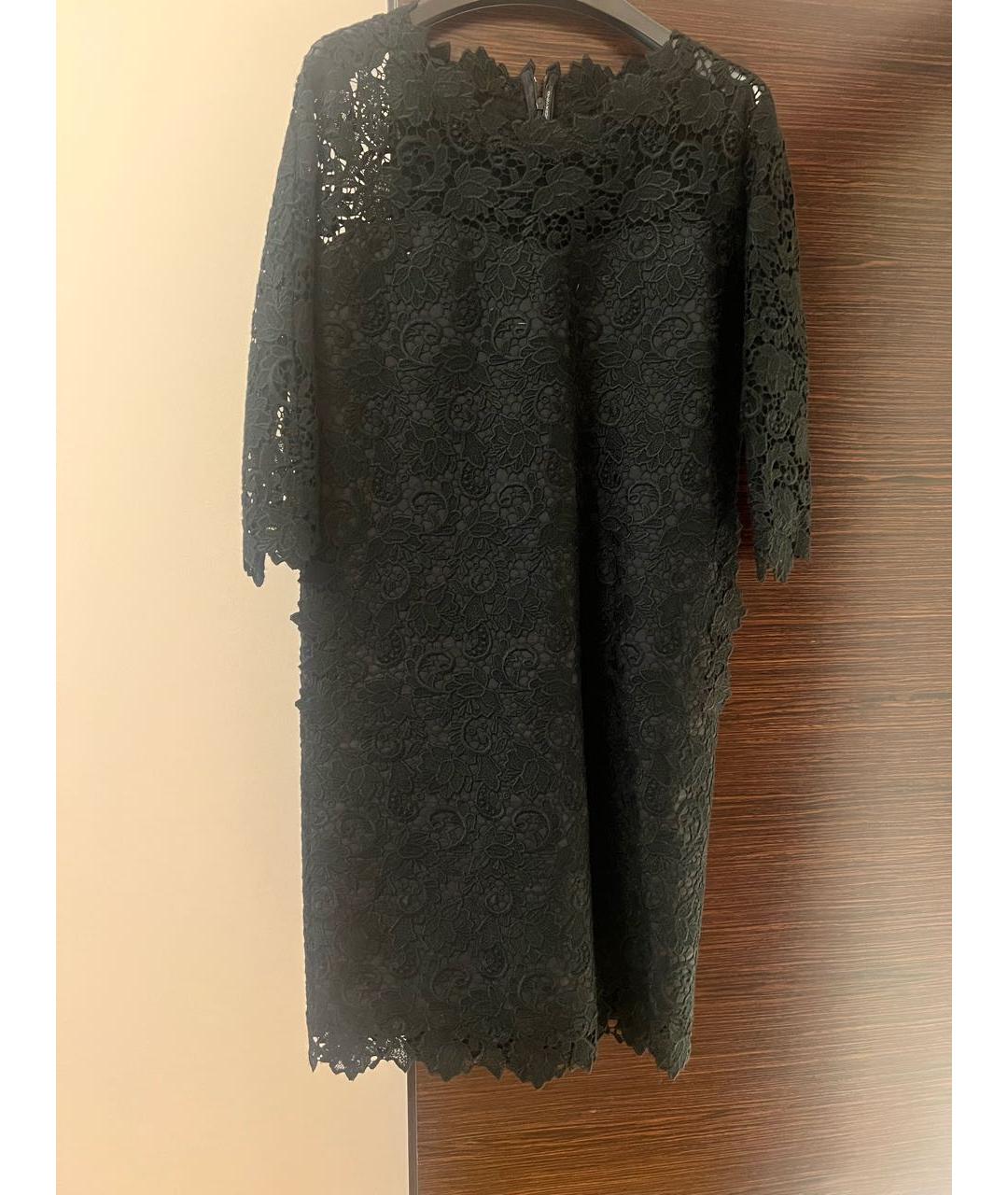 ERMANNO SCERVINO Черное кружевное коктейльное платье, фото 5