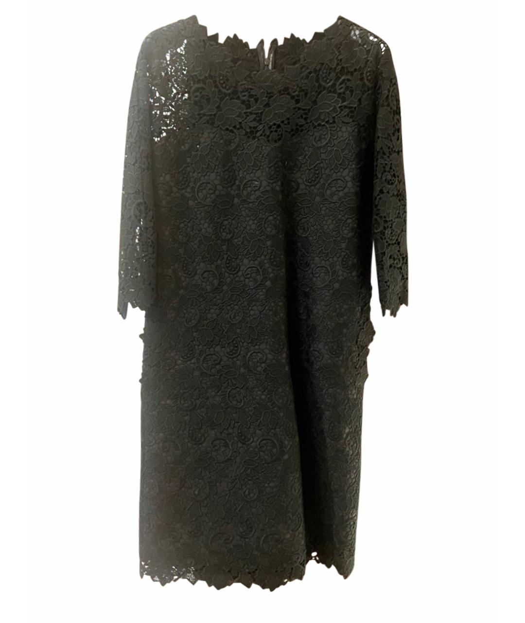 ERMANNO SCERVINO Черное кружевное коктейльное платье, фото 1