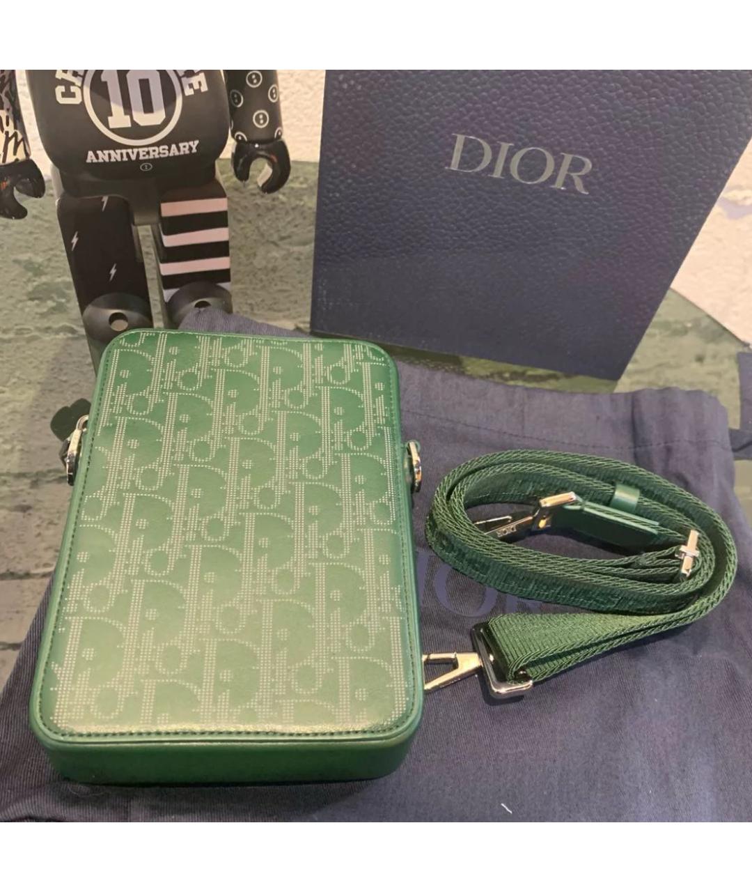 CHRISTIAN DIOR Зеленая сумка через плечо, фото 3