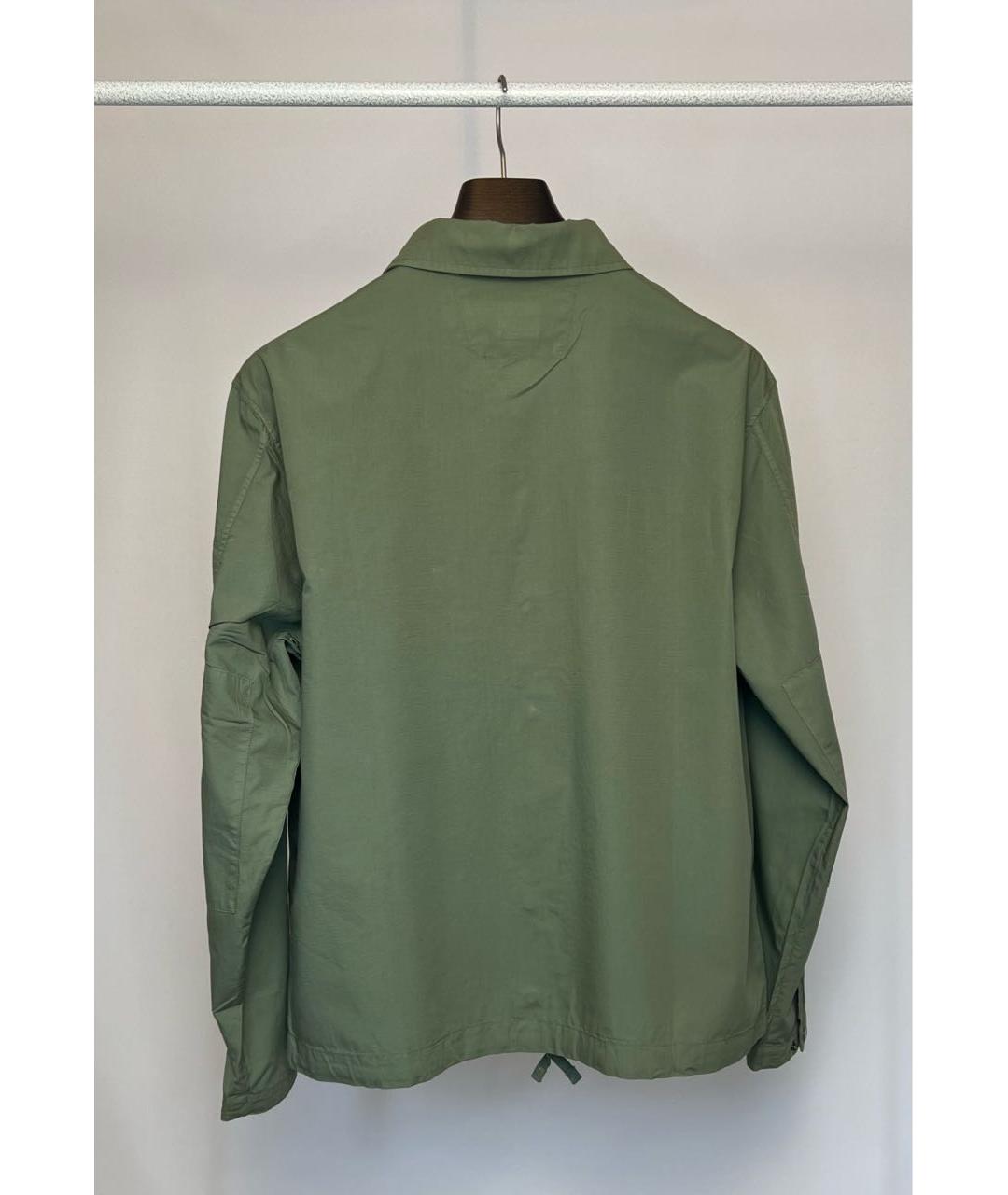 STONE ISLAND Хаки хлопковая кэжуал рубашка, фото 2