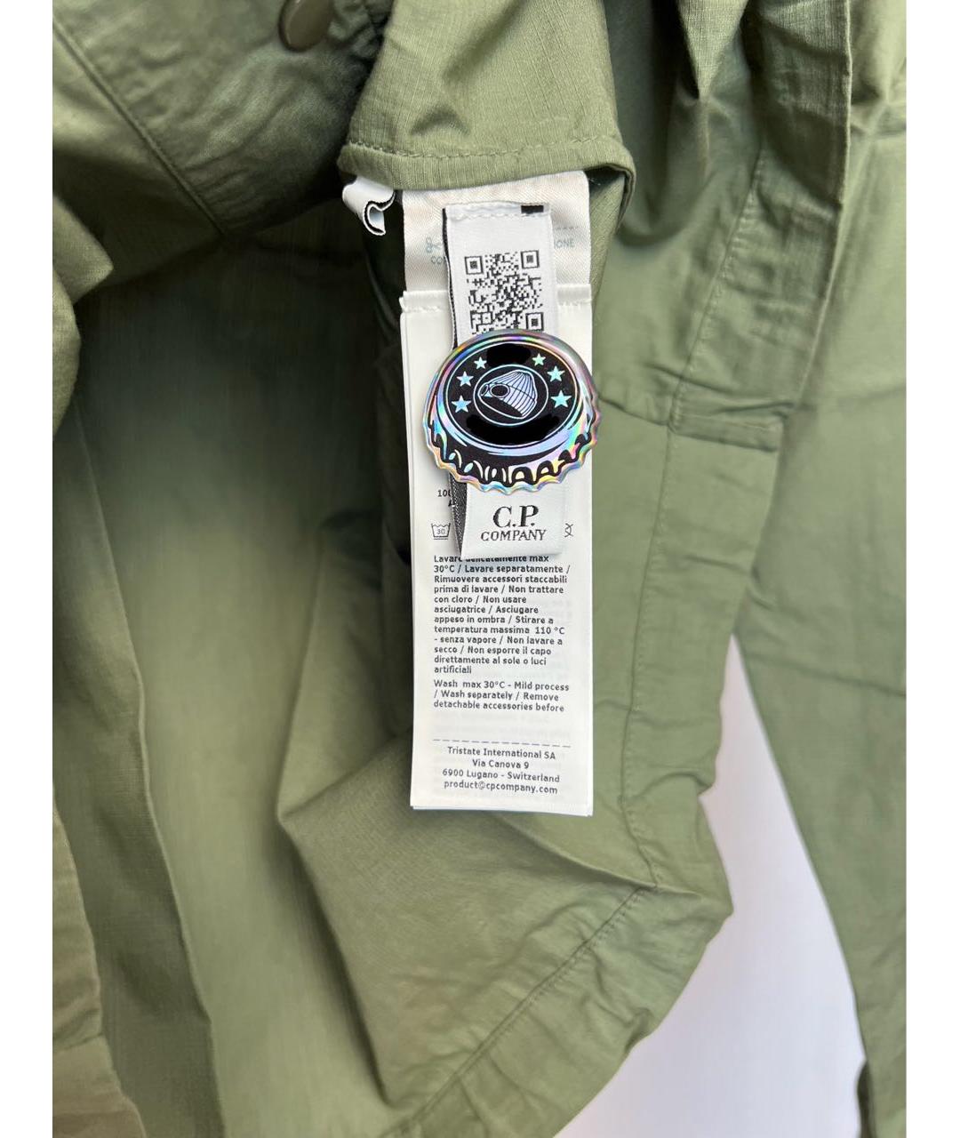 STONE ISLAND Хаки хлопковая кэжуал рубашка, фото 5