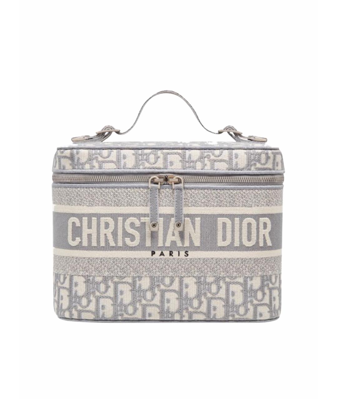 CHRISTIAN DIOR Антрацитовая сумка с короткими ручками, фото 1