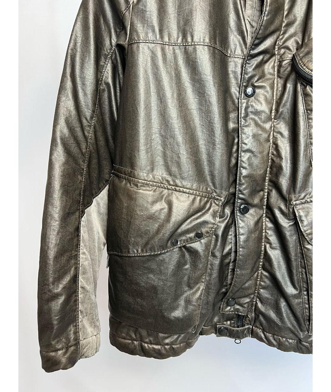 CP COMPANY Коричневая полиамидовая куртка, фото 2