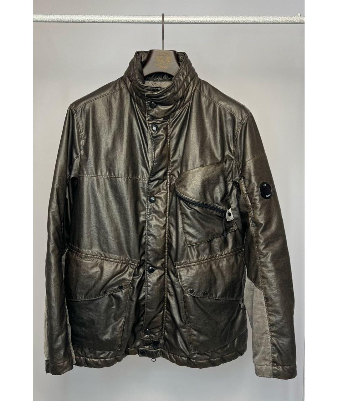CP COMPANY Коричневая полиамидовая куртка, фото 9