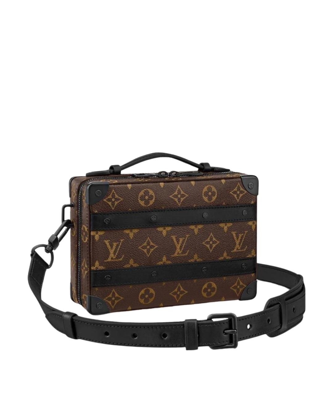 LOUIS VUITTON Коричневая кожаная сумка на плечо, фото 1