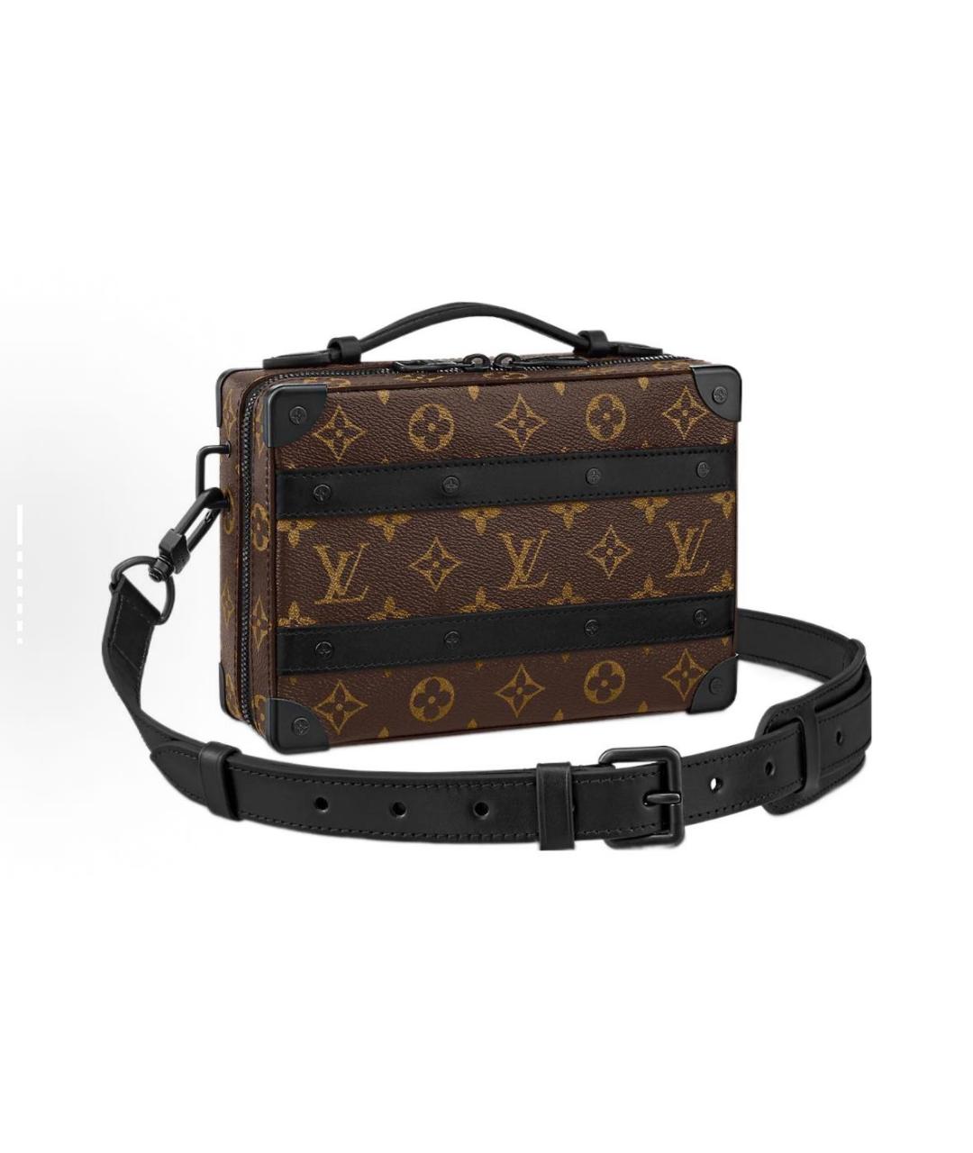 LOUIS VUITTON Коричневая кожаная сумка на плечо, фото 3