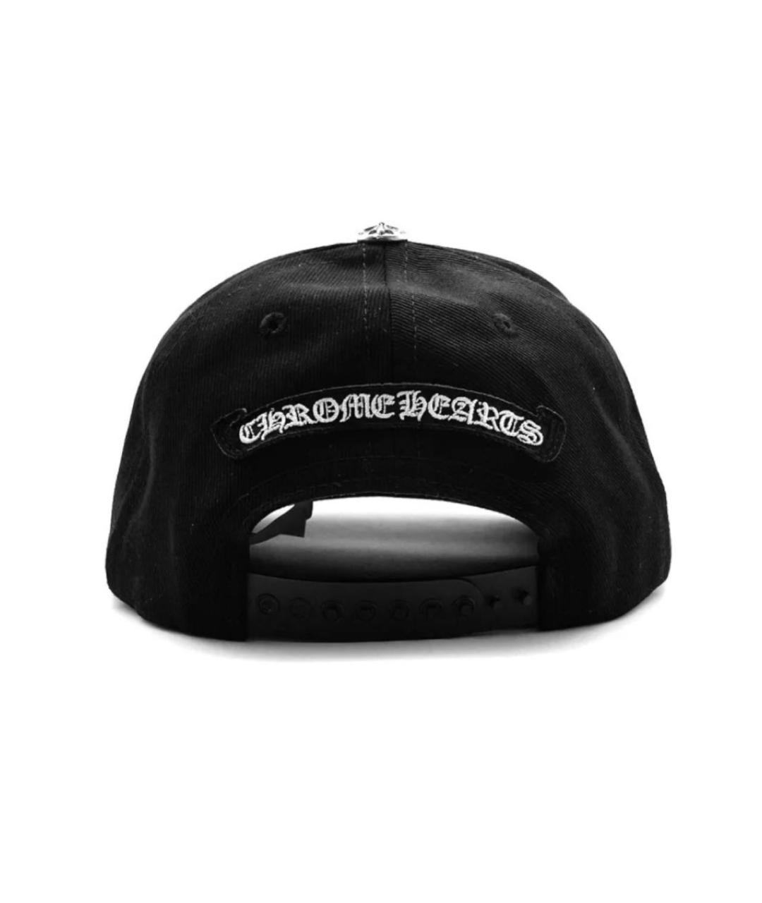 CHROME HEARTS Черная хлопковая кепка/бейсболка, фото 2