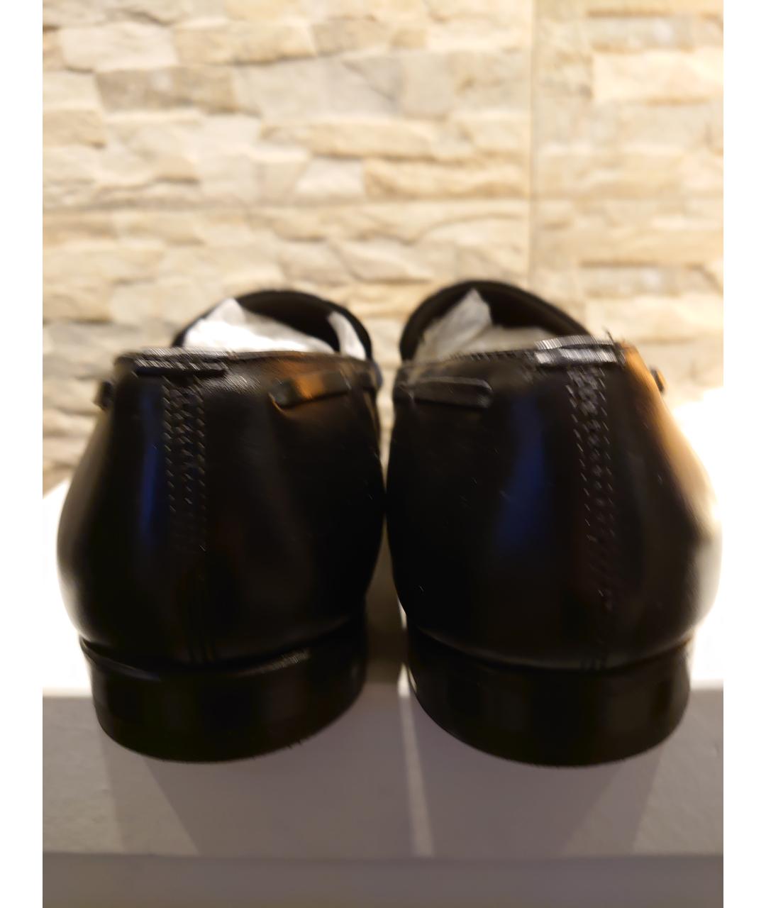 SAINT LAURENT Черные кожаные лоферы, фото 4