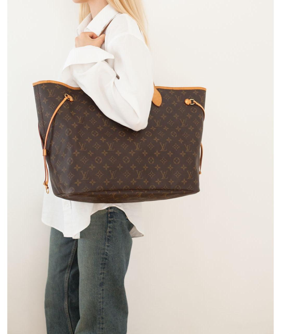 LOUIS VUITTON Коричневая сумка тоут, фото 2