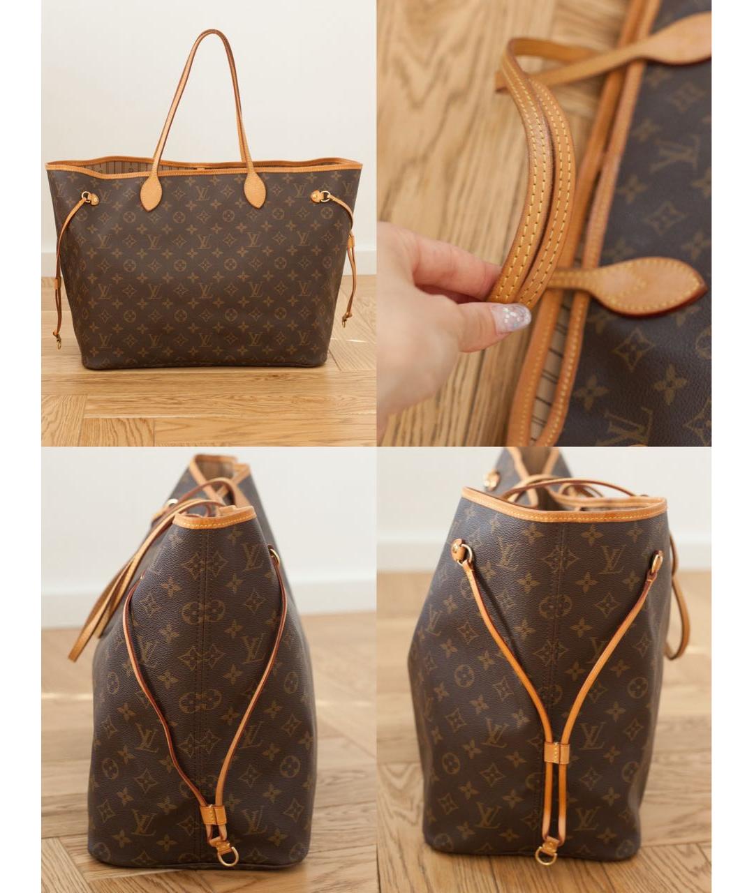 LOUIS VUITTON Коричневая сумка тоут, фото 5