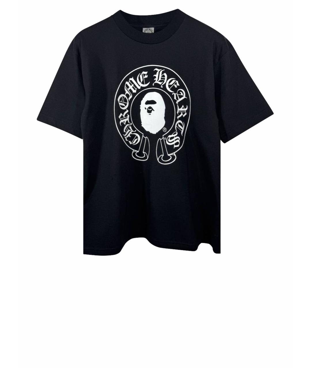 CHROME HEARTS Черная хлопковая футболка, фото 1