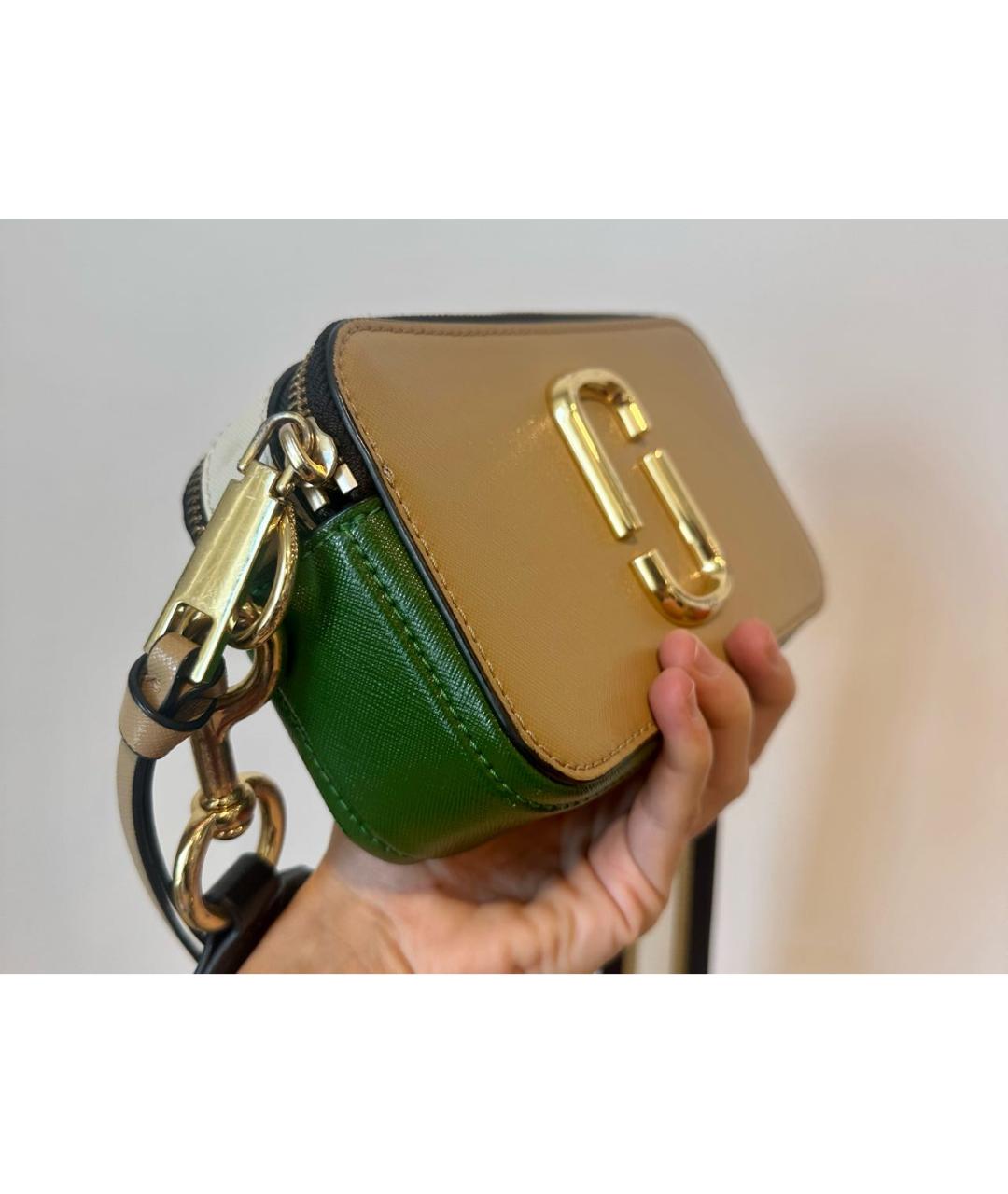 MARC JACOBS Бежевая кожаная сумка через плечо, фото 3