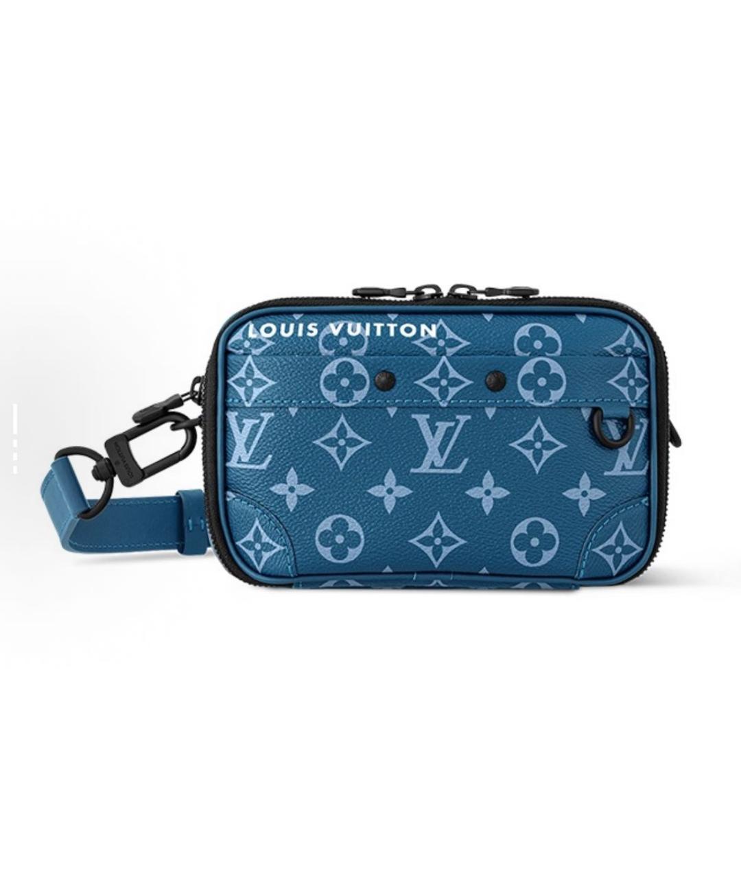 LOUIS VUITTON Синяя кожаная сумка на плечо, фото 4
