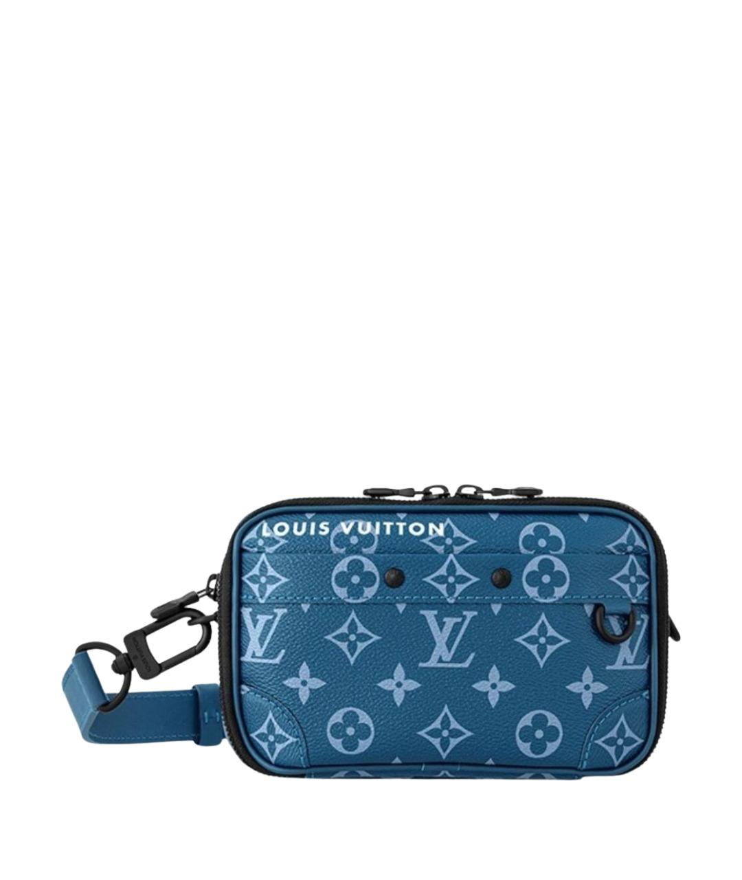 LOUIS VUITTON Синяя кожаная сумка на плечо, фото 1