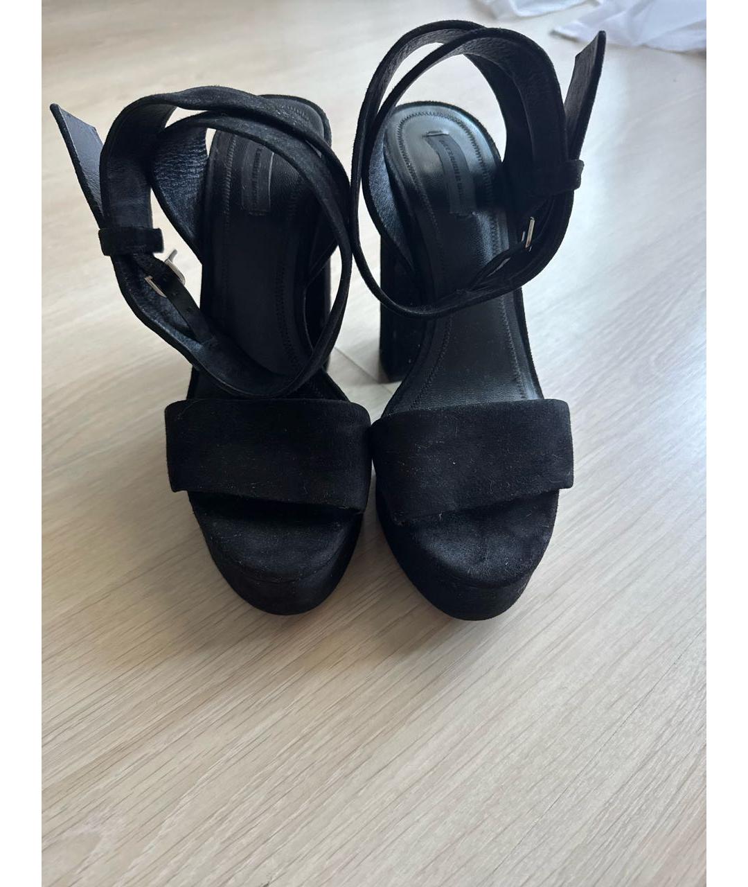ALEXANDER WANG Черные замшевые босоножки, фото 2