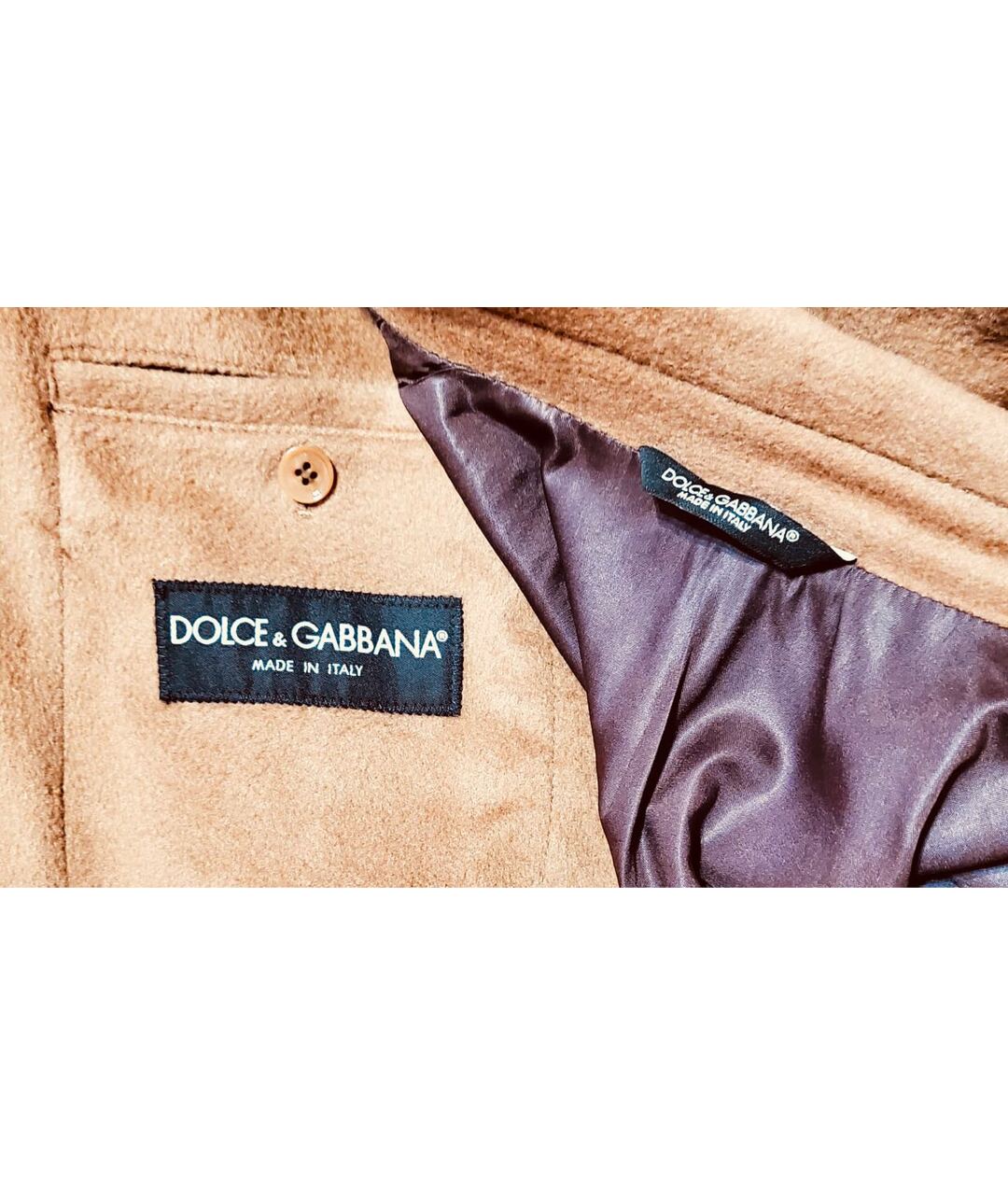DOLCE&GABBANA Горчичный кашемировый пиджак, фото 5