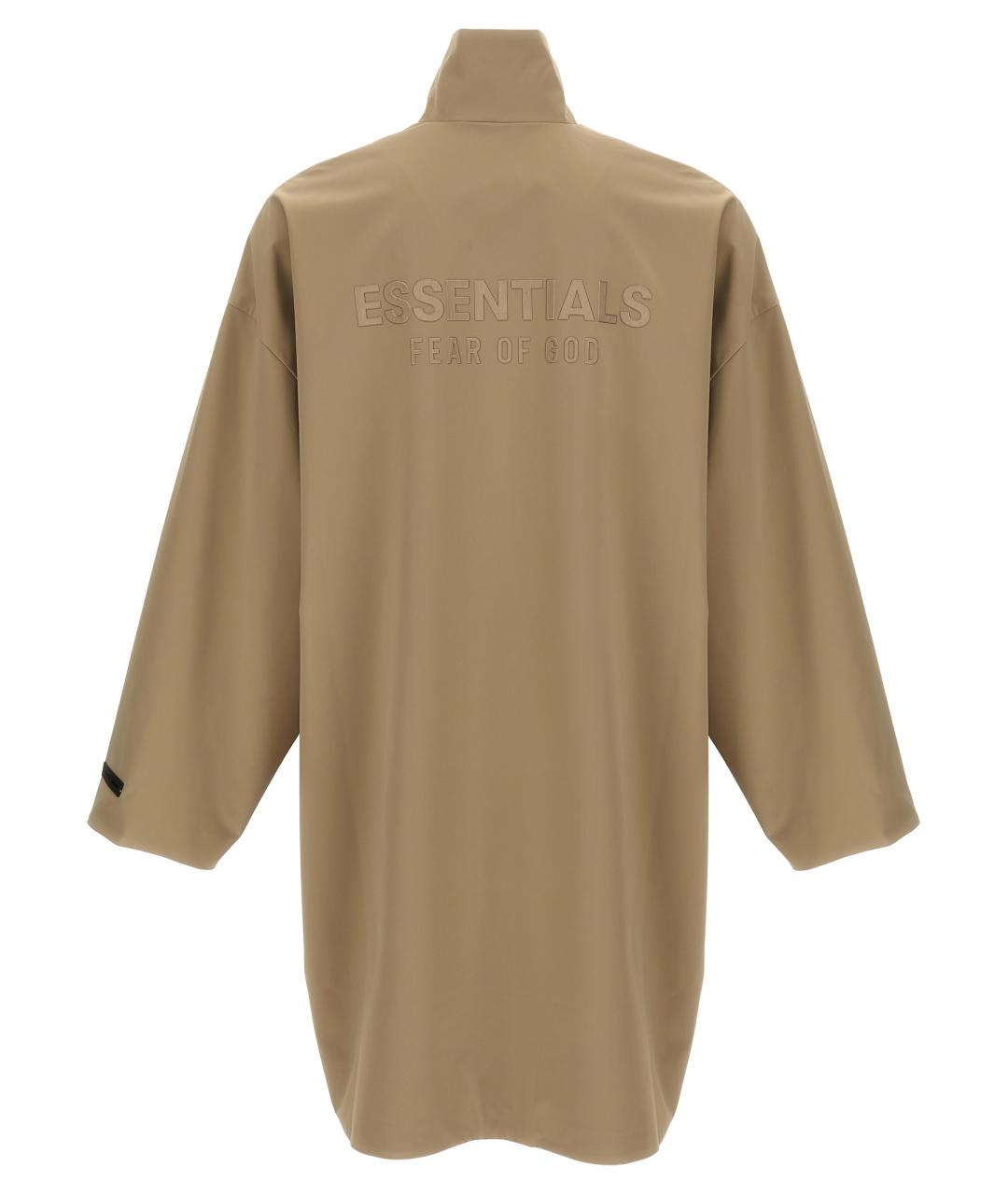 FEAR OF GOD ESSENTIALS Бежевая полиэстеровая куртка, фото 2