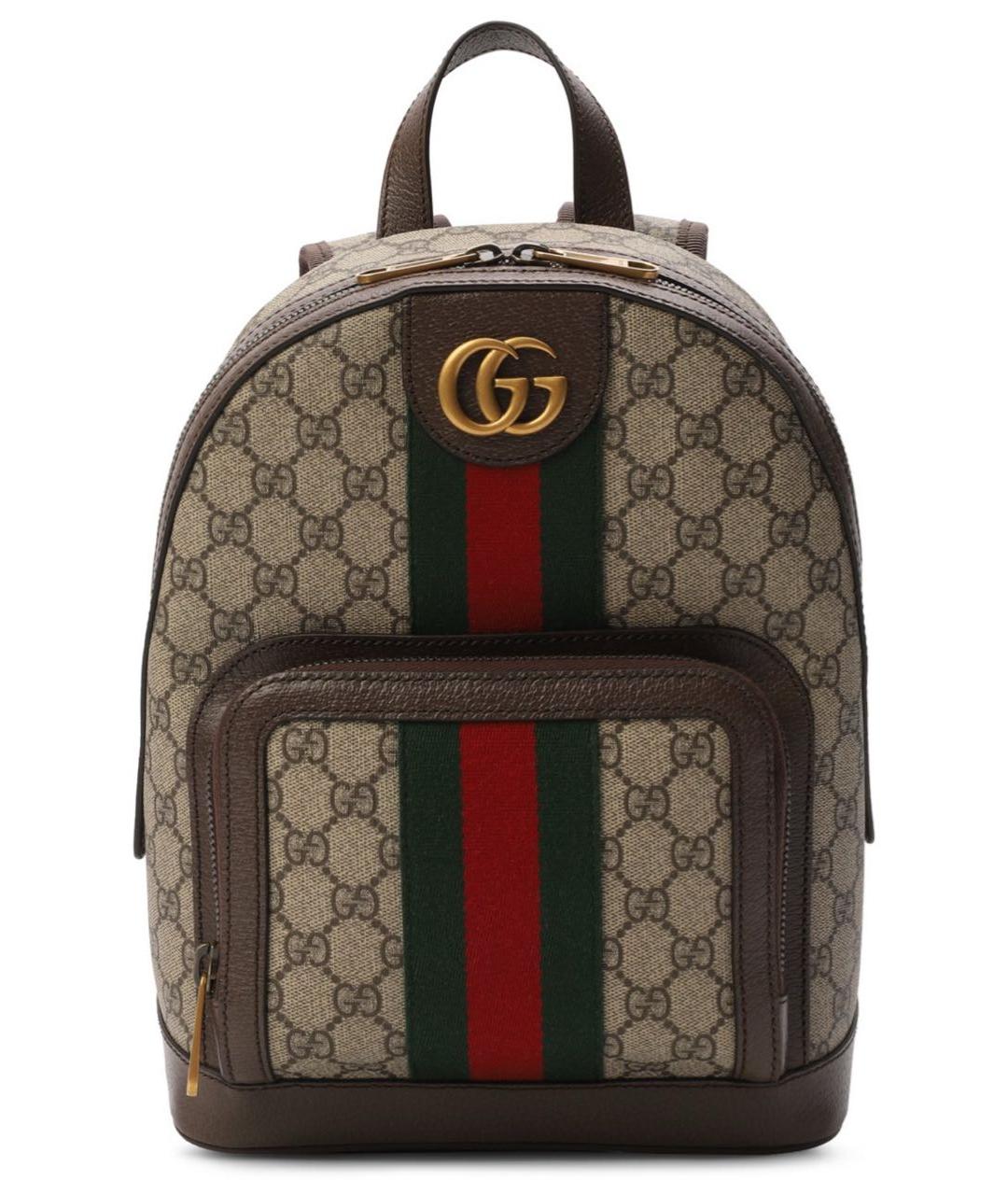 GUCCI Коричневый рюкзак, фото 1