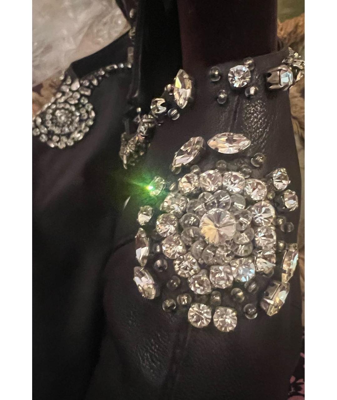 PHILIPP PLEIN Черная кожаная куртка, фото 5