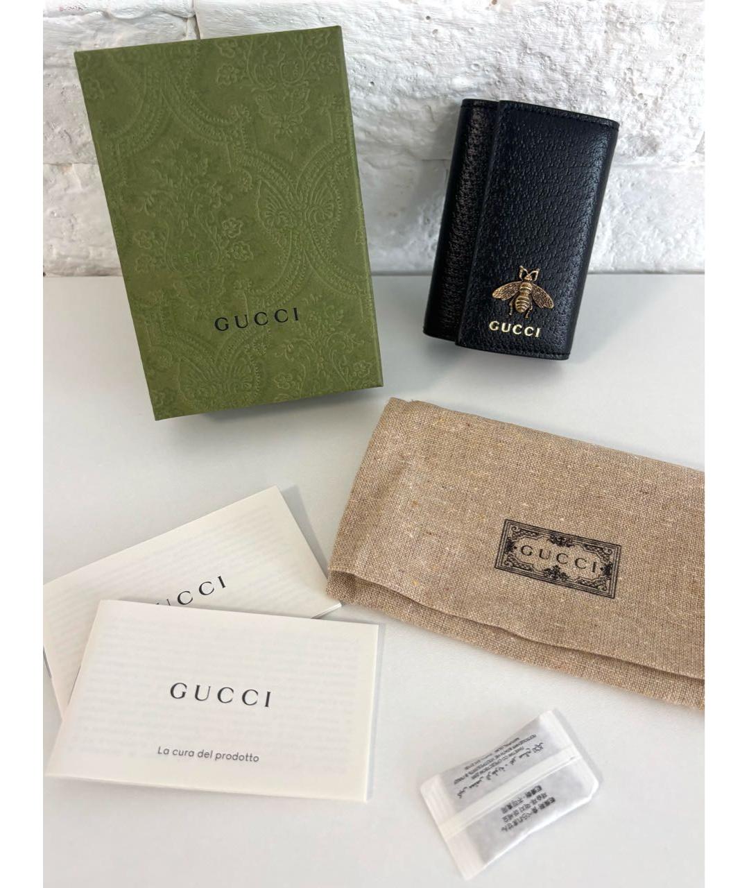 GUCCI Черная ключница, фото 4