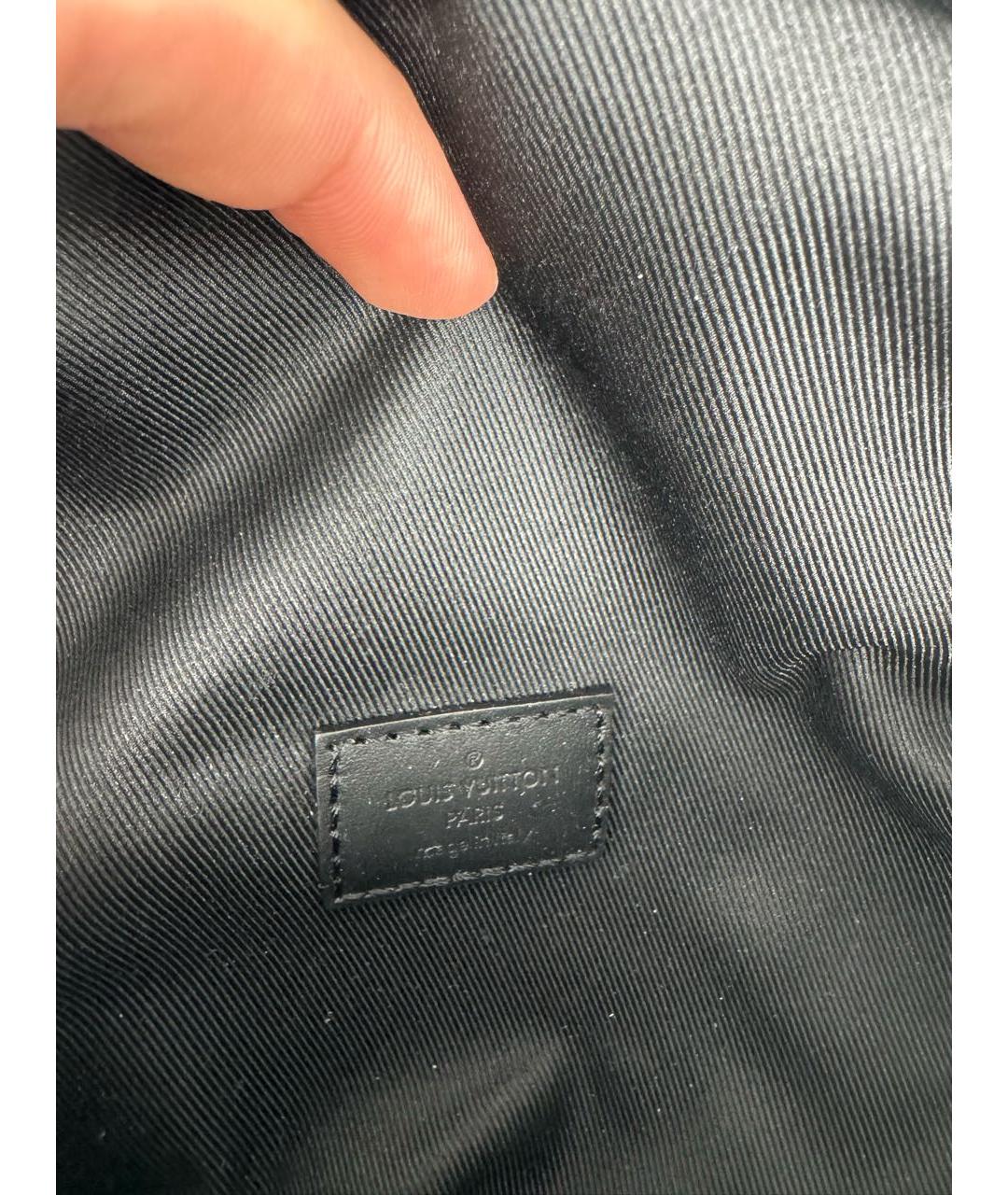 LOUIS VUITTON Черная поясная сумка, фото 7