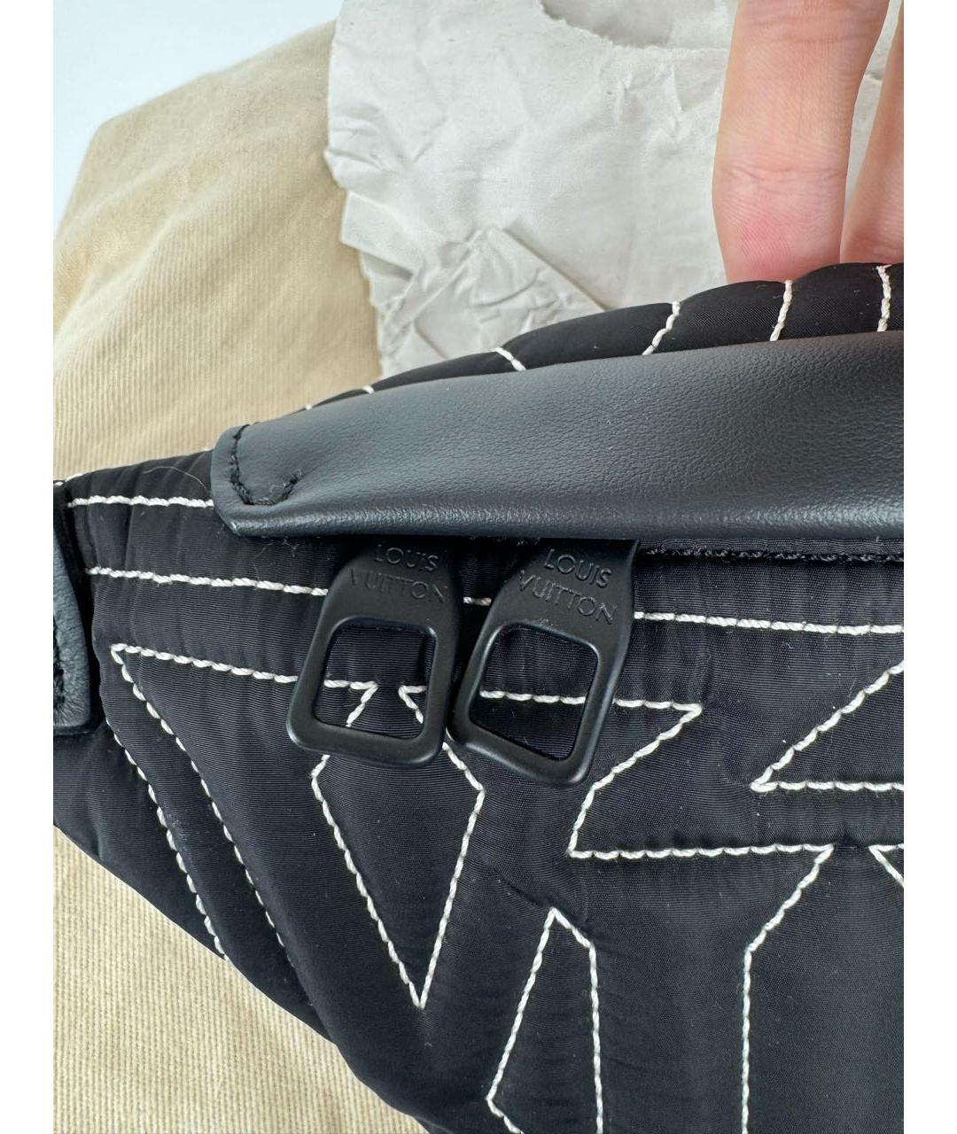 LOUIS VUITTON Черная поясная сумка, фото 9