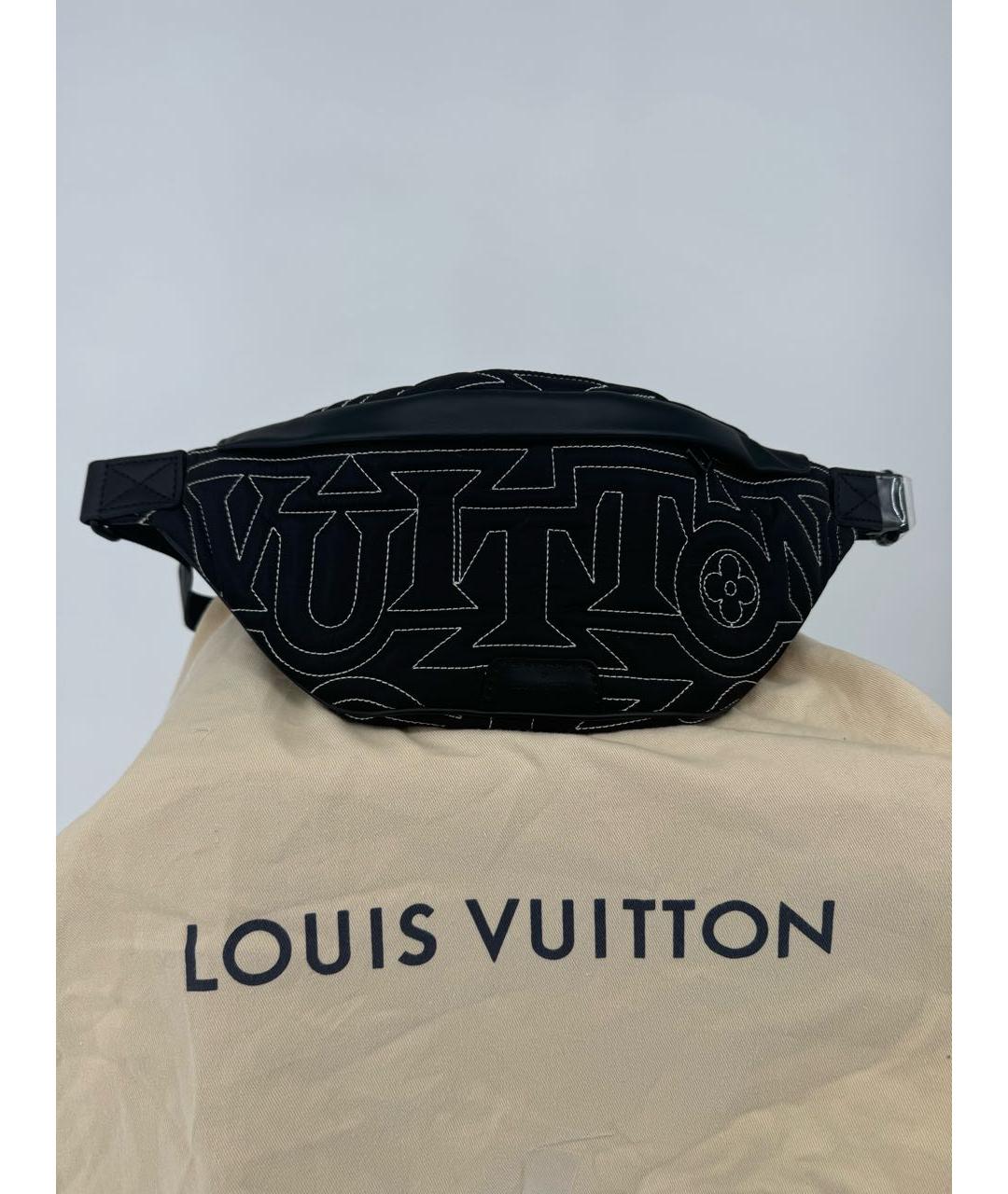 LOUIS VUITTON Черная поясная сумка, фото 2