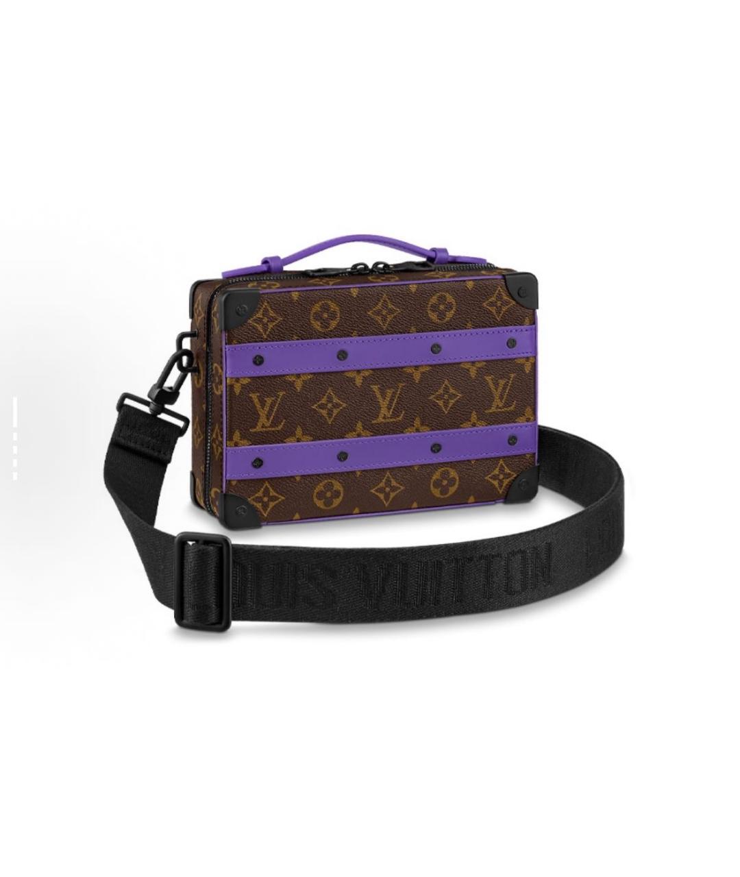 LOUIS VUITTON Коричневая кожаная сумка на плечо, фото 5