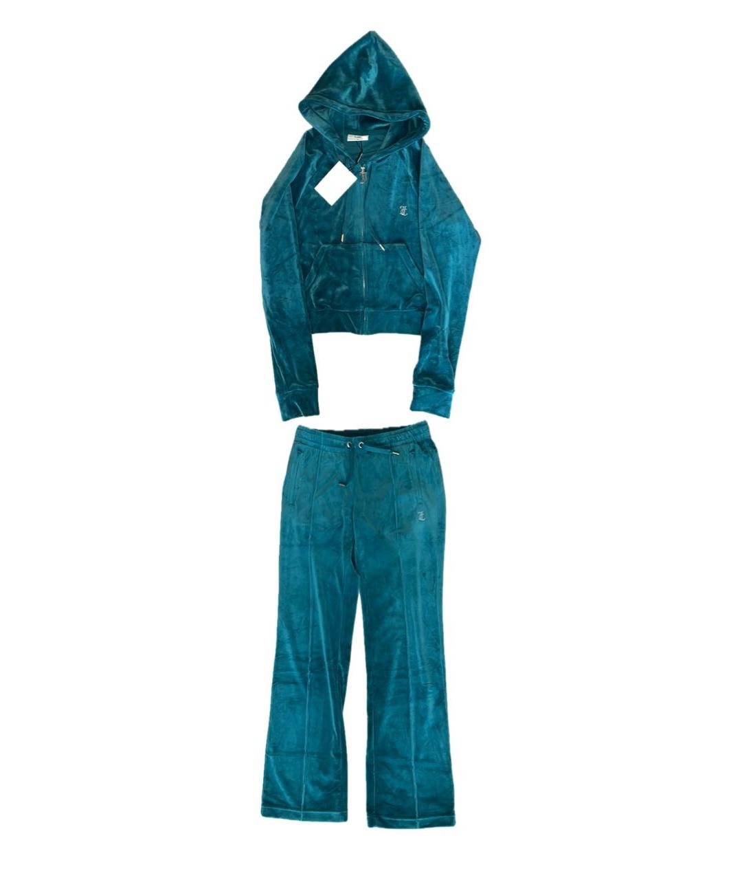 JUICY COUTURE Бирюзовый полиэстеровый спортивные костюмы, фото 9