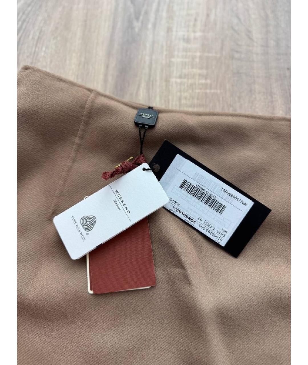 WEEKEND MAX MARA Бежевая юбка мини, фото 5