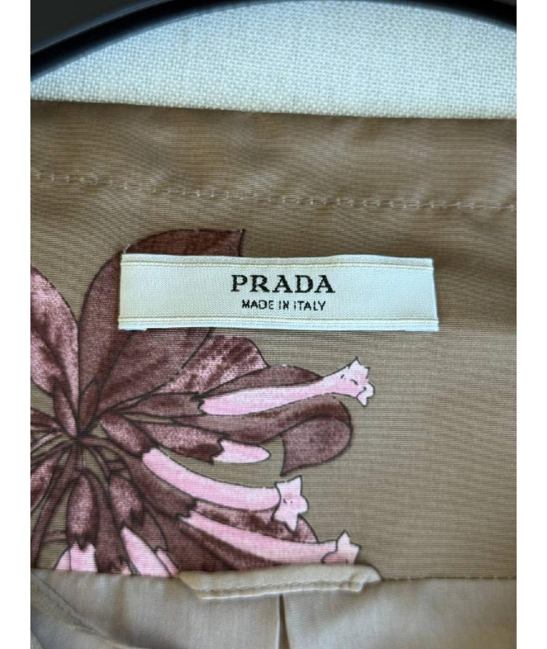 PRADA Бежевый тренч/плащ, фото 3