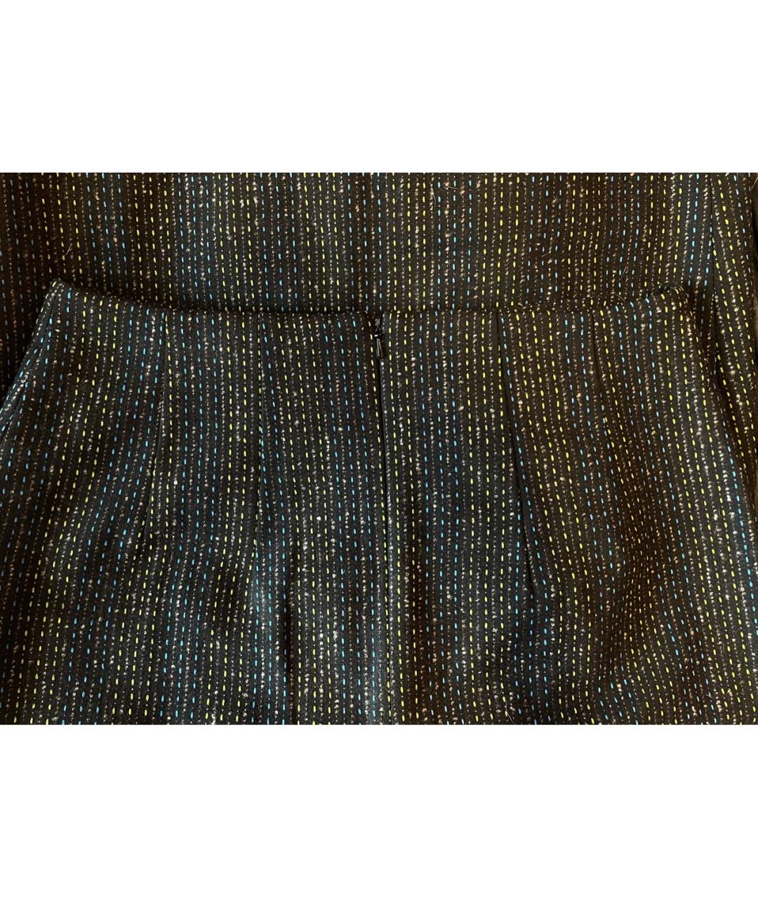 PAUL SMITH Мульти шерстяная юбка миди, фото 3