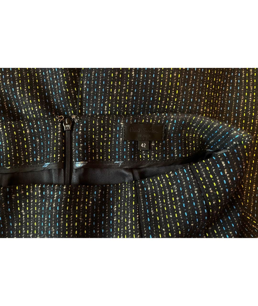 PAUL SMITH Мульти шерстяная юбка миди, фото 5