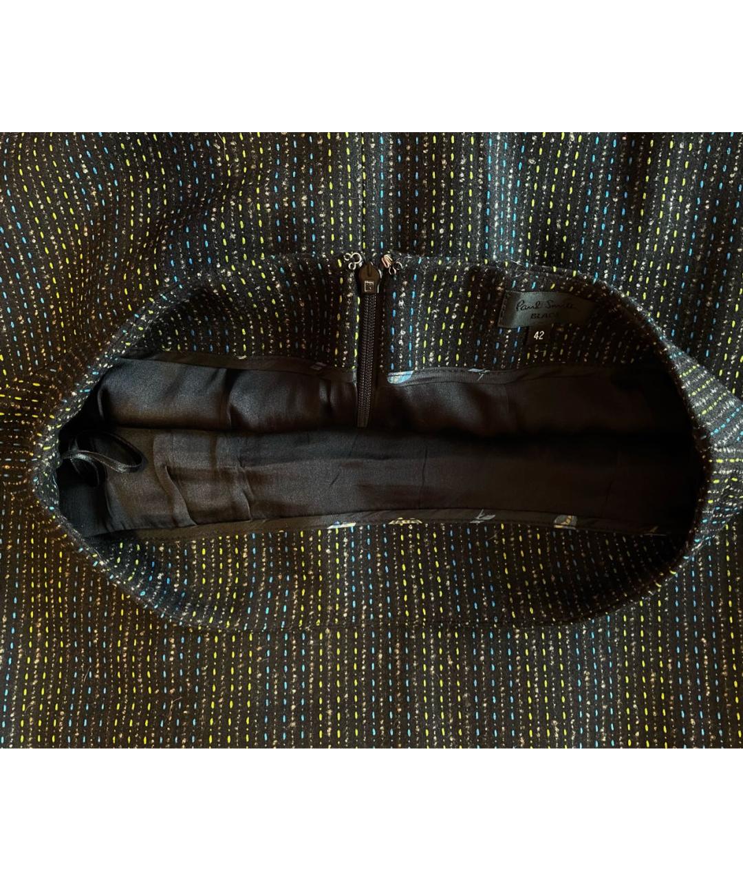 PAUL SMITH Мульти шерстяная юбка миди, фото 4