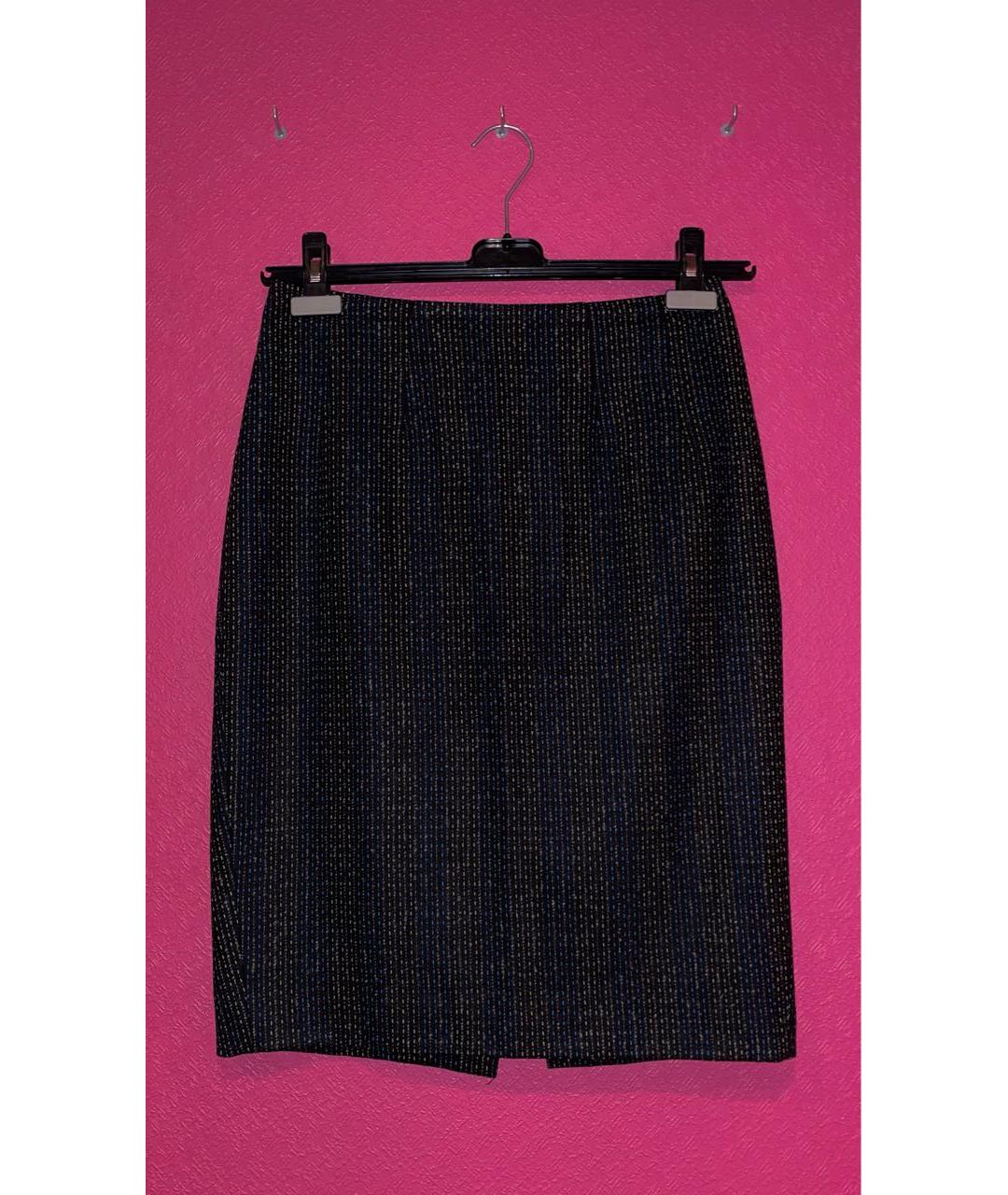 PAUL SMITH Мульти шерстяная юбка миди, фото 8