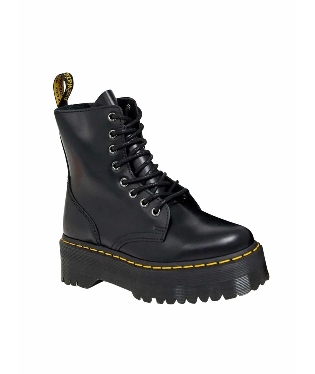 DR. MARTENS Черные кожаные ботинки, фото 1