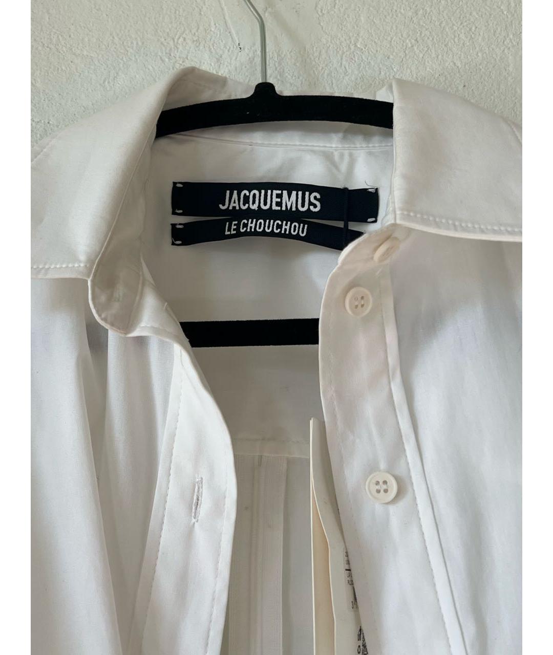 JACQUEMUS Белая хлопковая блузы, фото 3