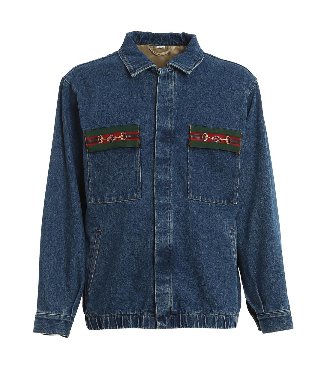 GUCCI Синяя деним куртка, фото 1