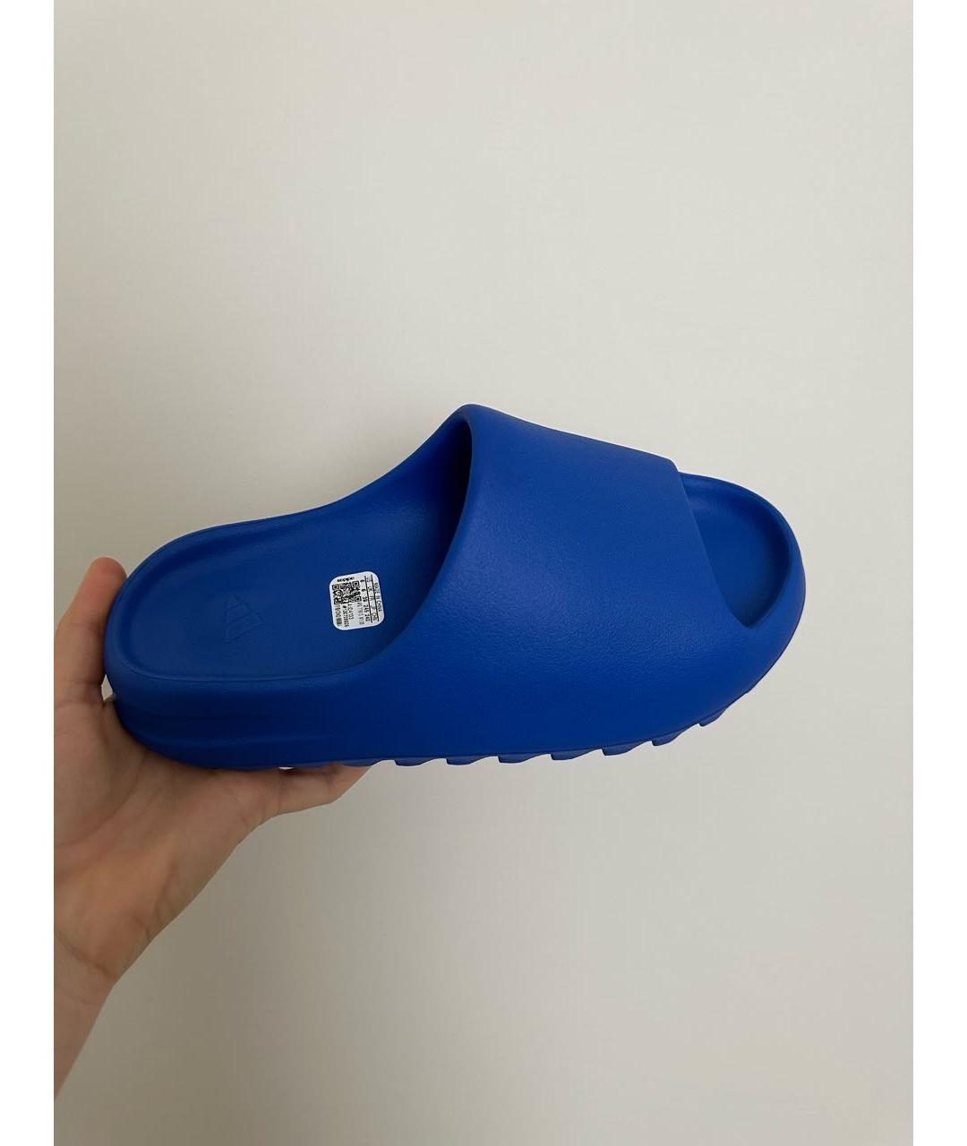 ADIDAS YEEZY Синие резиновые шлепанцы, фото 5