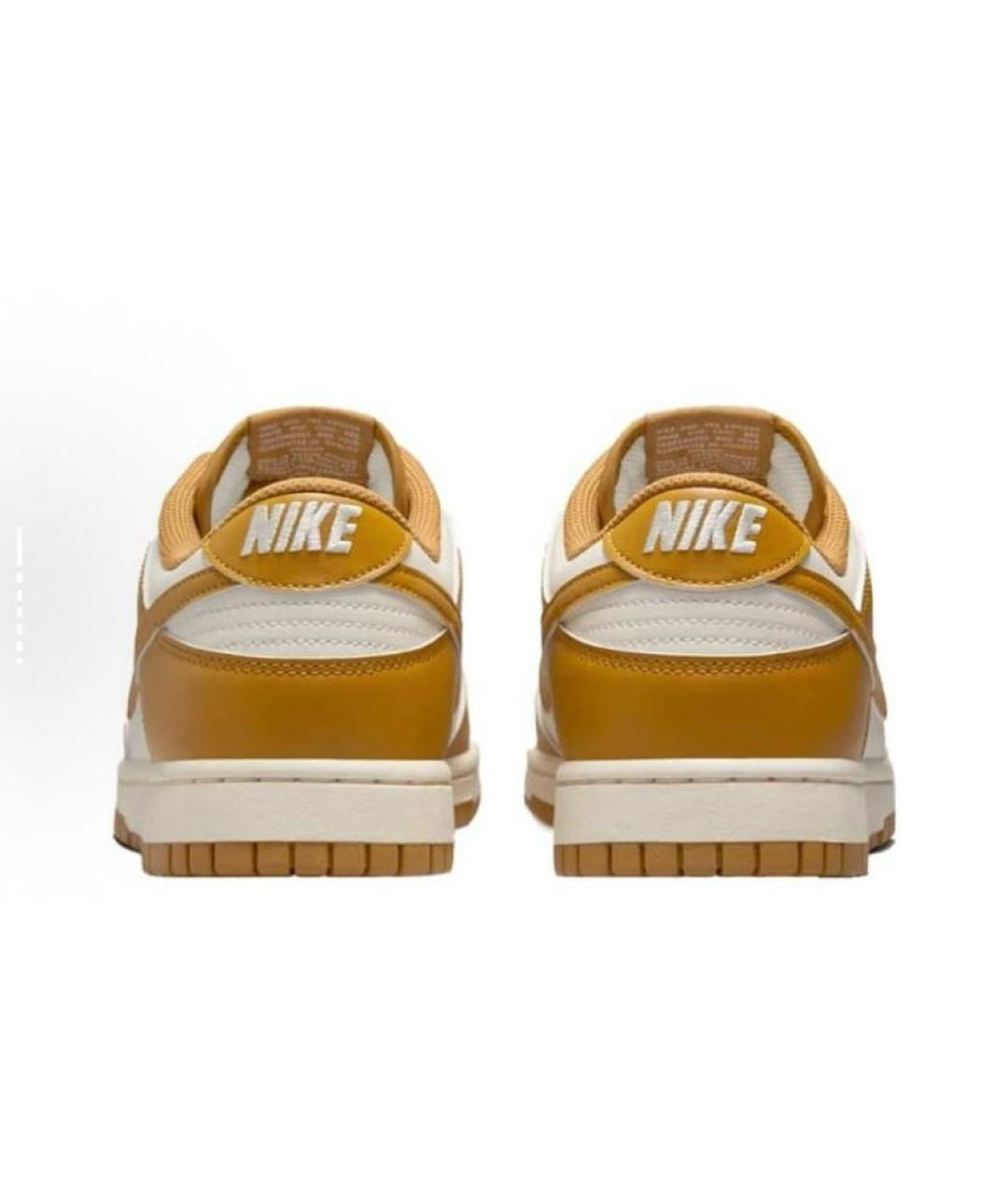 NIKE Горчичные кожаные кроссовки, фото 4